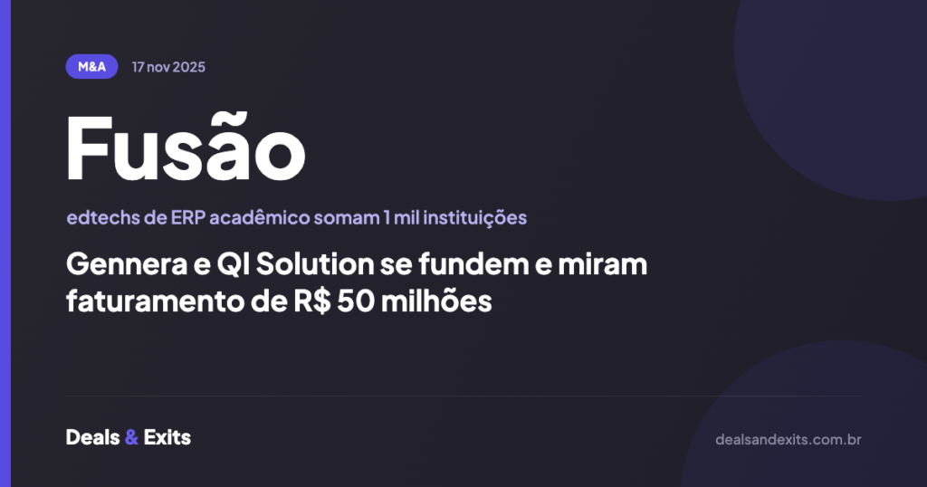 Gennera e QI Solution se fundem e miram faturamento de R$ 50 milhões