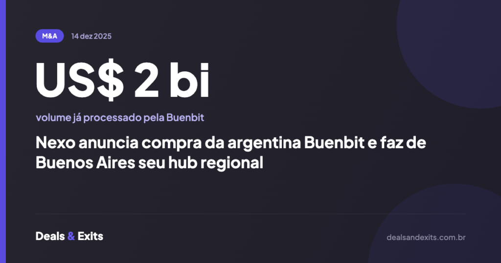 Nexo anuncia compra da argentina Buenbit e faz de Buenos Aires seu hub regional