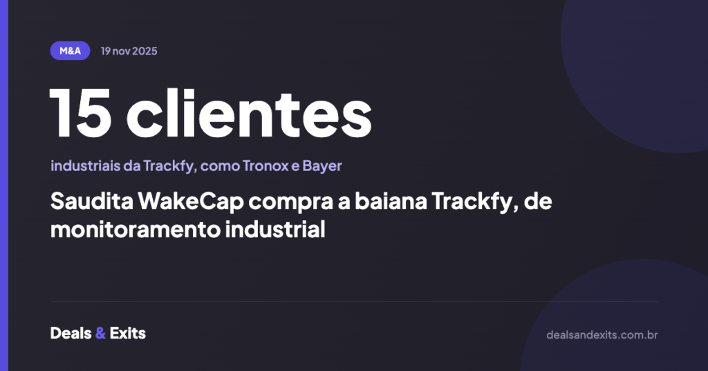 Saudita WakeCap compra a baiana Trackfy, de monitoramento industrial