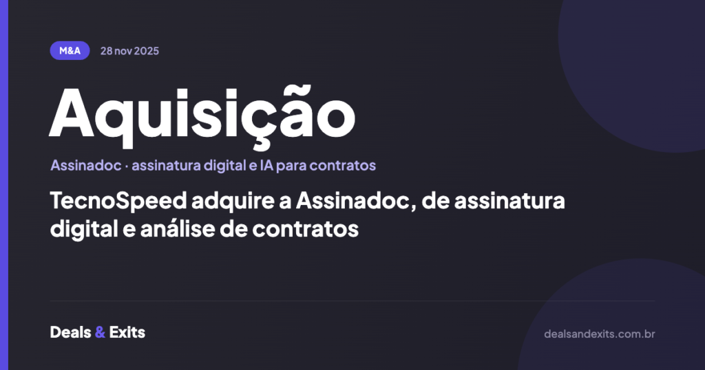 TecnoSpeed adquire a Assinadoc, de assinatura digital e análise de contratos
